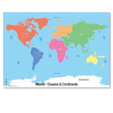 Wildgoose Continents and Oceans Map